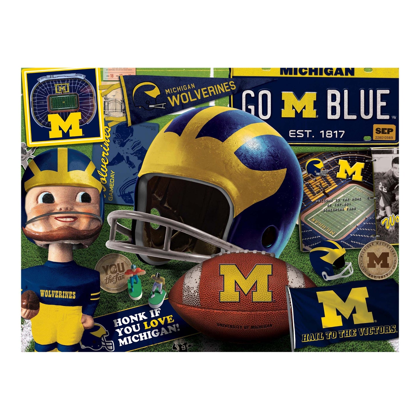 Michigan Wolverines Retro (950165) - 500 Pieces