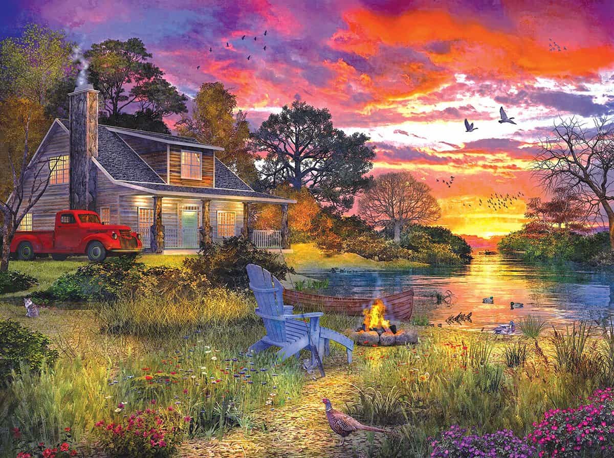 Evening Cabin (1417pz) - Discontinued