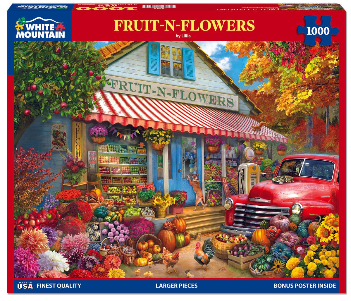 Fruit N Flowers (2039pz) - 1000 Piece Jigsaw Puzzle
