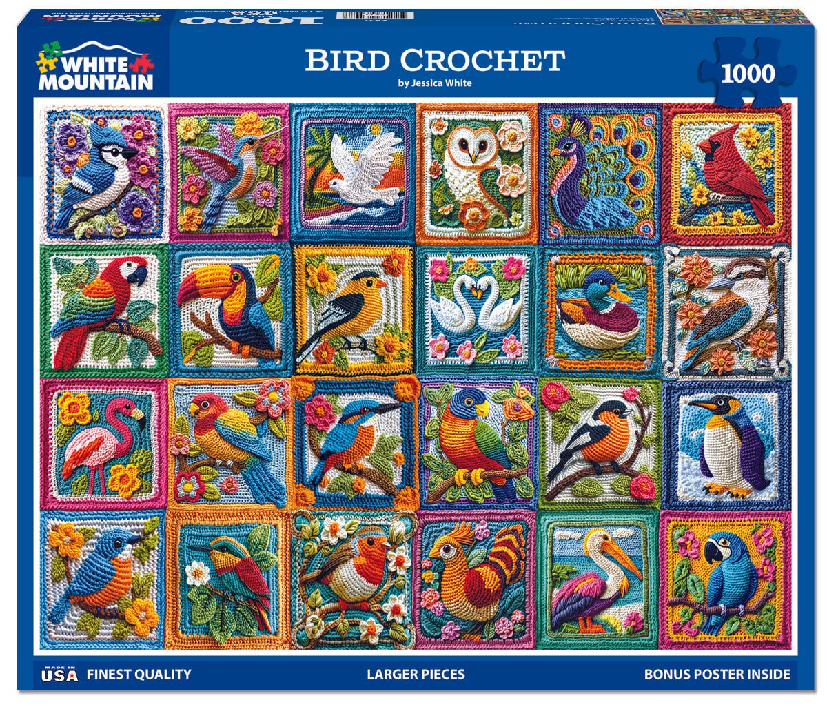 Bird Crochet (2047pz) - 1000 Piece Jigsaw Puzzle