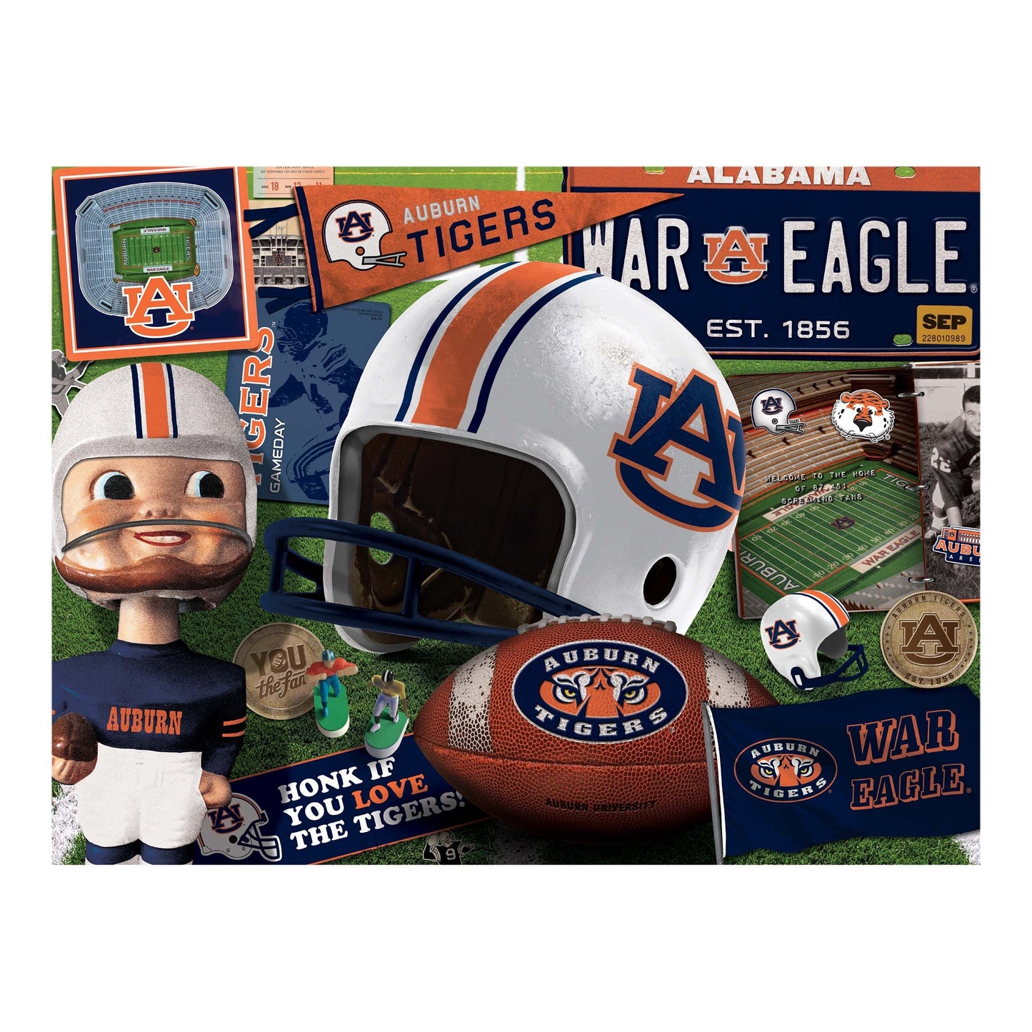 Auburn Tigers Retro Series (950240) - 500 Pieces