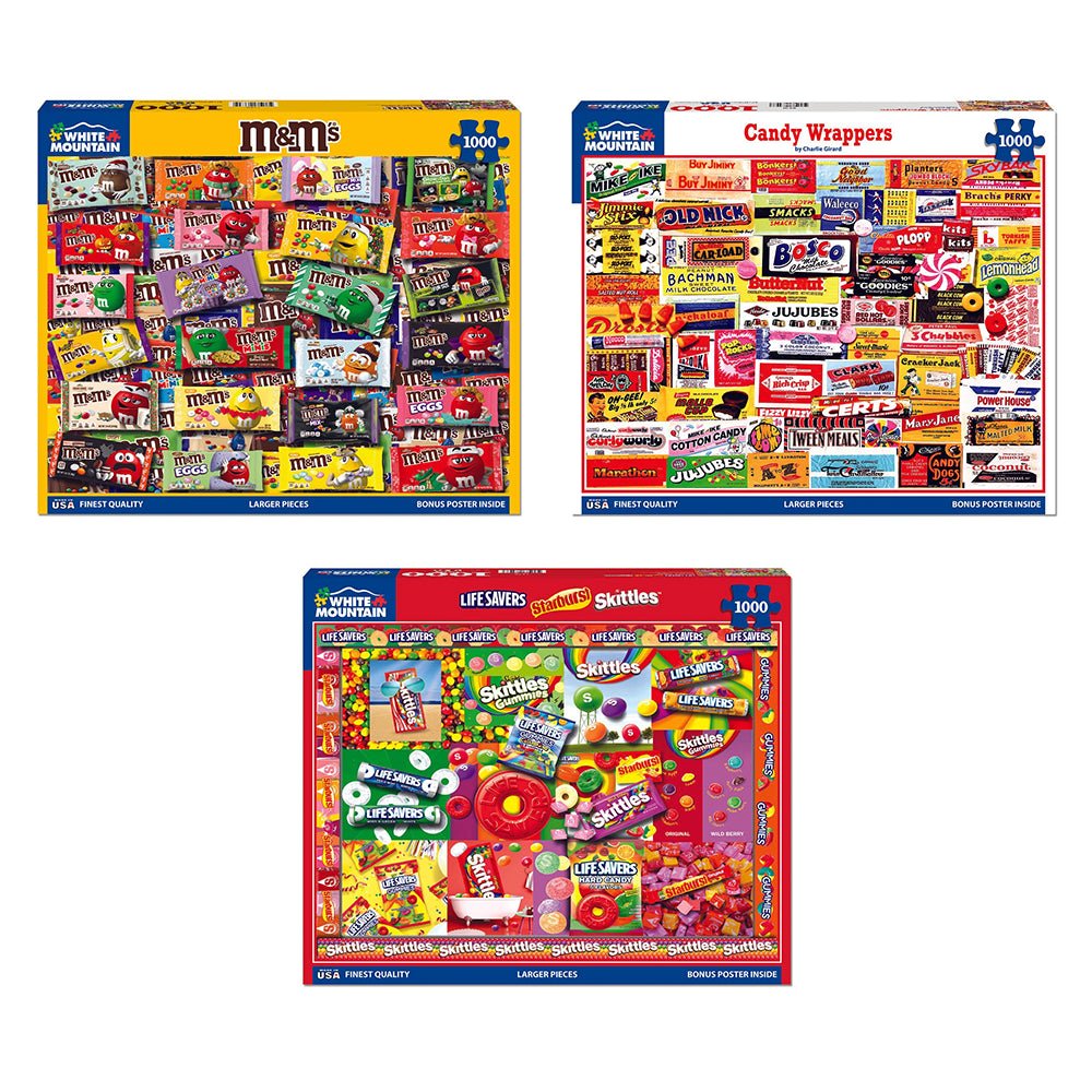 Set of 3: I Love Candy Bundle 1000 piece