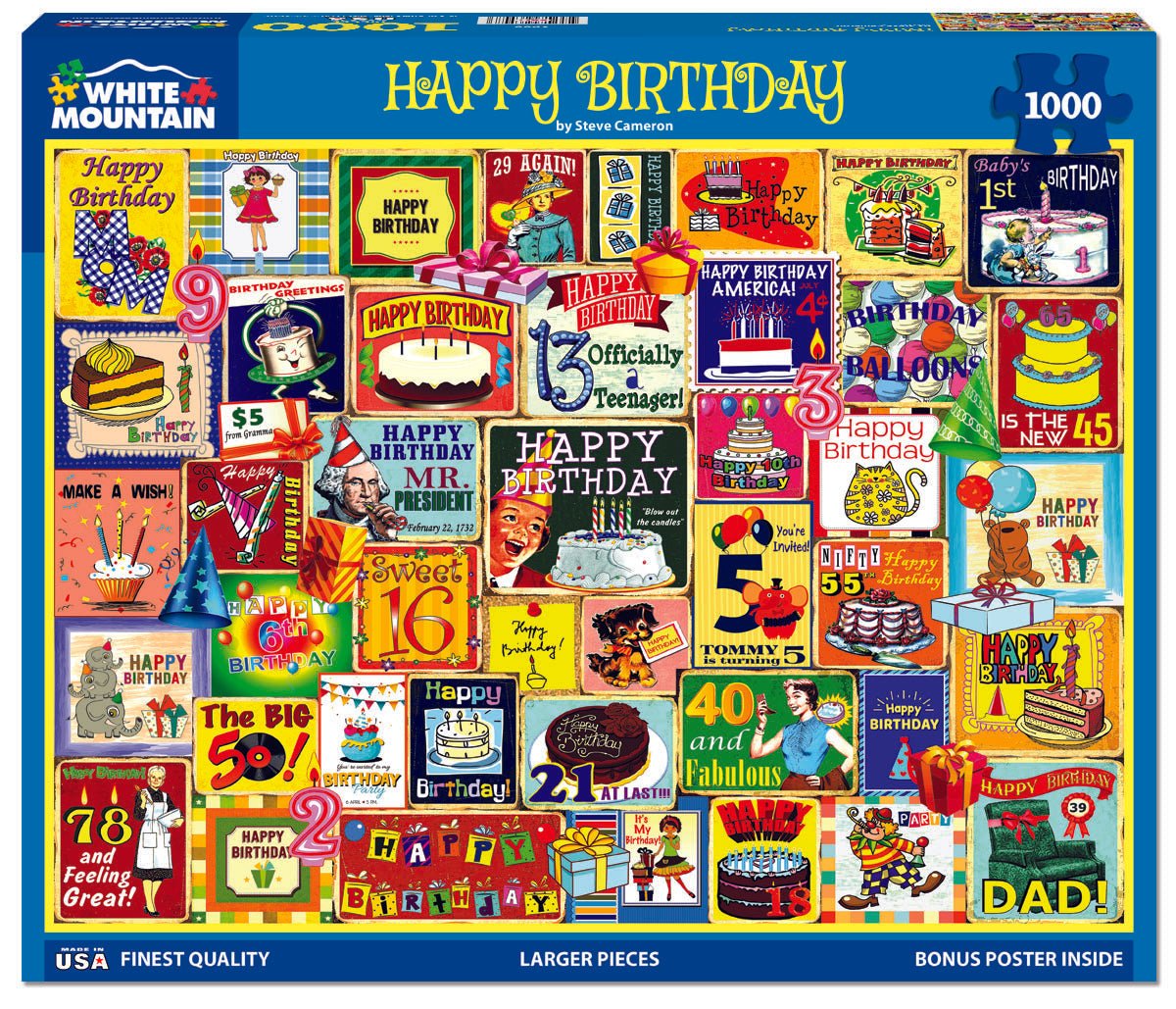 Happy Birthday (1988pz) - 1000 Piece Jigsaw Puzzle