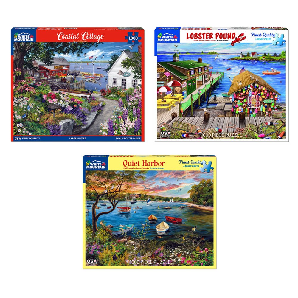 Set of 3: Artist Joelle McIntyre - Coastal Bundle 1000 piece