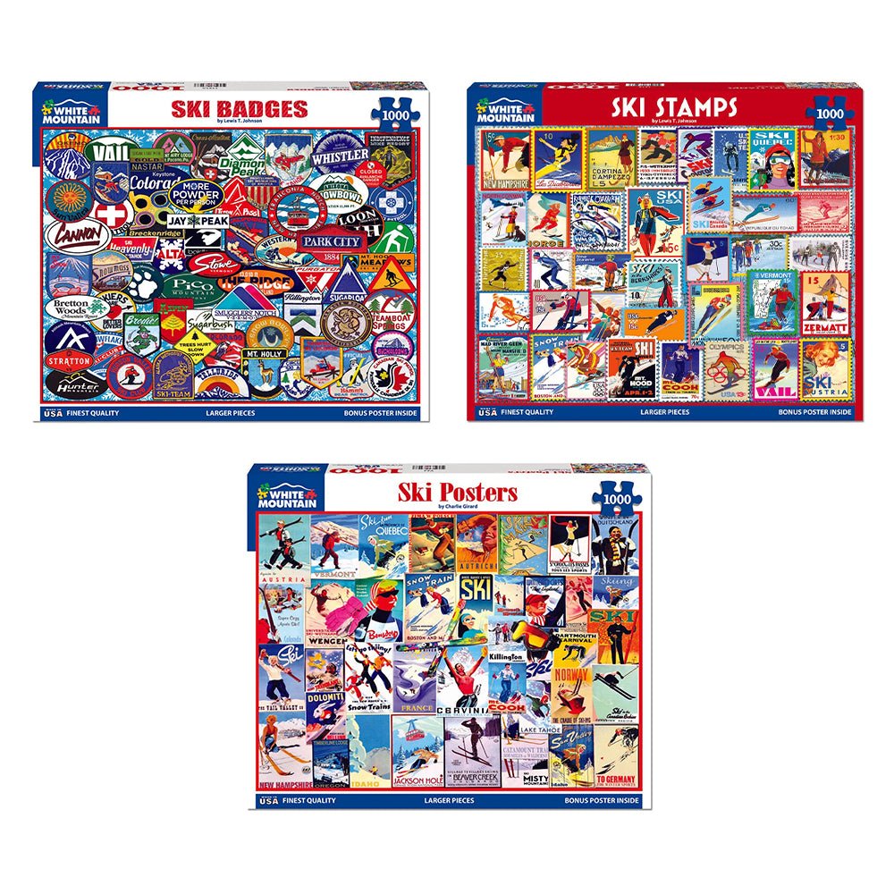 Set of 3: Love to Ski Bundle 1000 piece