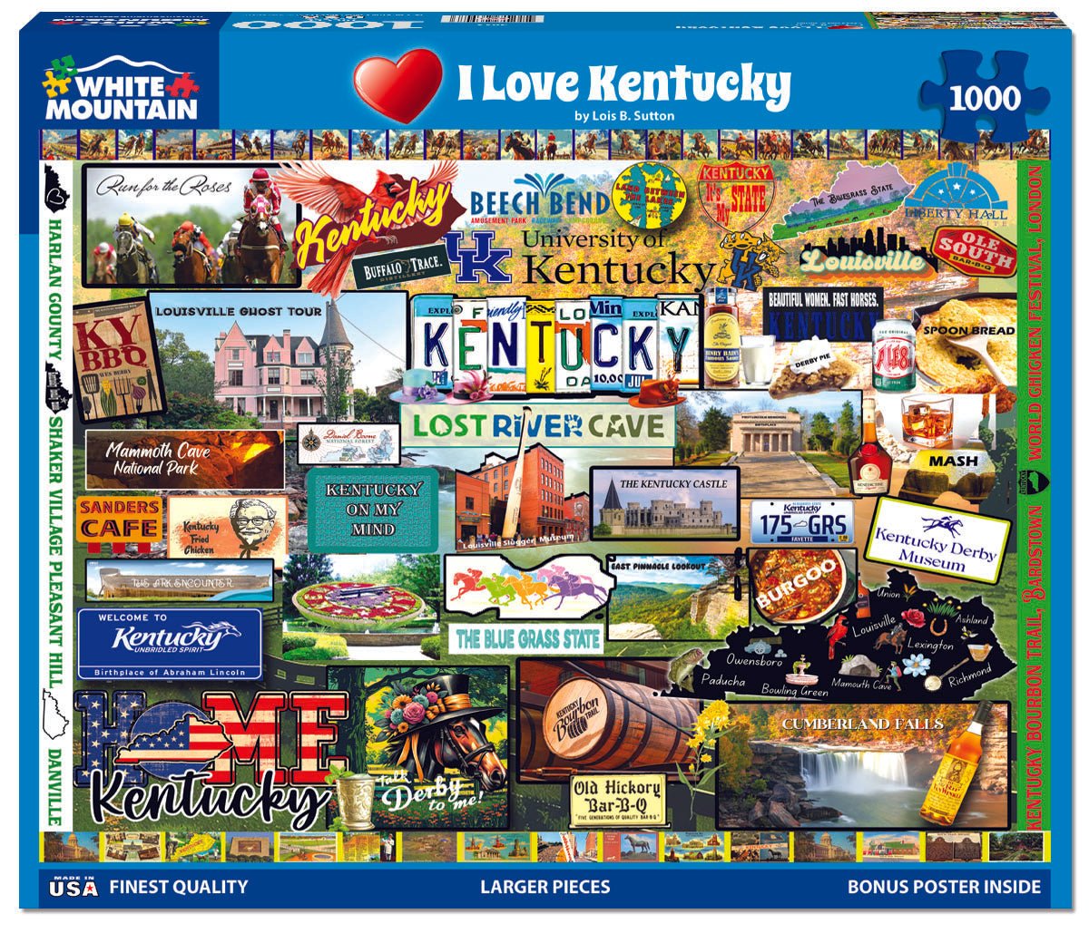 I Love Kentucky (2011pz) - 1000 Piece Jigsaw Puzzle