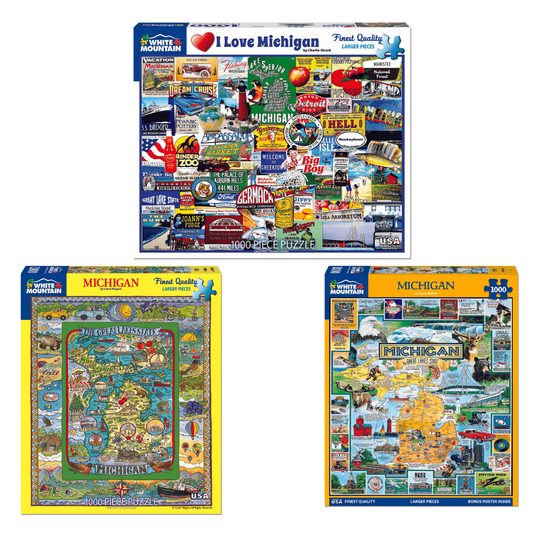 Set of 3: Michigan Bundle 1000 piece