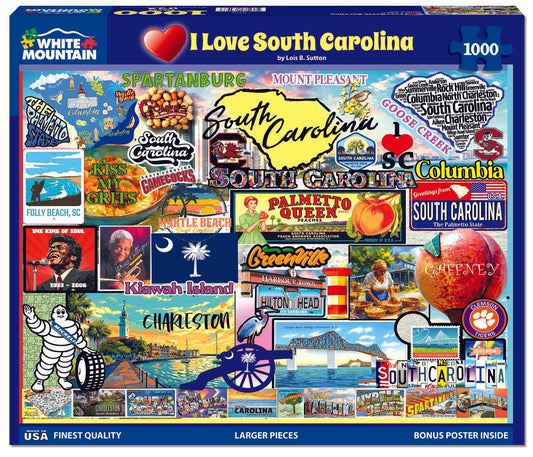 I Love South Carolina (2010pz) - 1000 Piece Jigsaw Puzzle