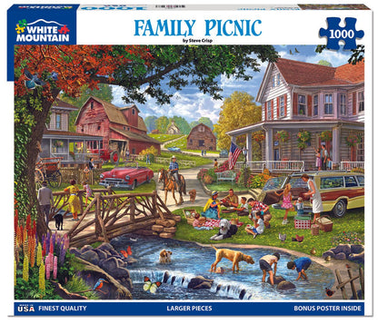 Family Picnic (1992pz) - 1000 Piece Jigsaw Puzzle