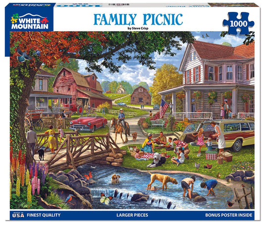 Family Picnic (1992pz) - 1000 Piece Jigsaw Puzzle