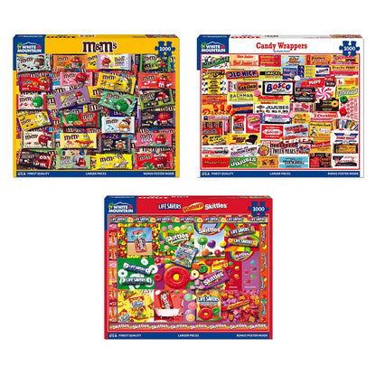 Set of 3:  I Love Candy Bundle 1000 piece