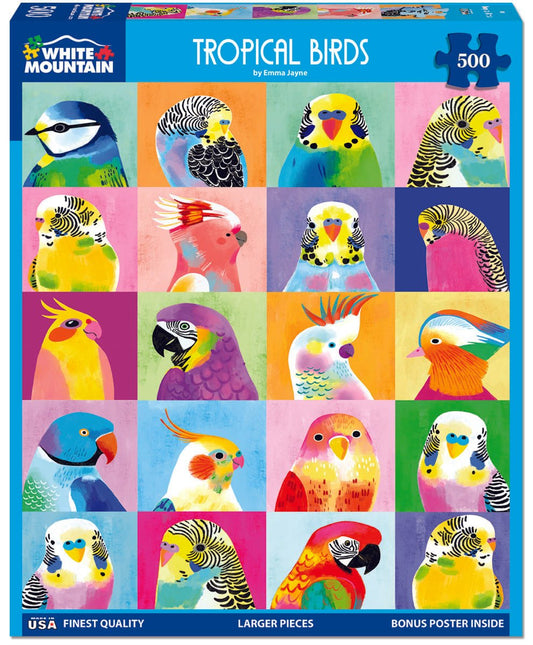 Tropical Birds (1981pz) - 500 Piece Jigsaw Puzzle