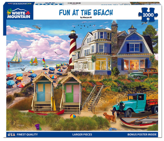 Fun At The Beach (2027pz) - 1000 Piece Jigsaw Puzzle