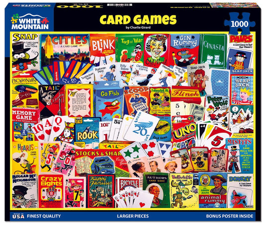 Card Games (2017pz) - 1000 Piece Jigsaw Puzzle