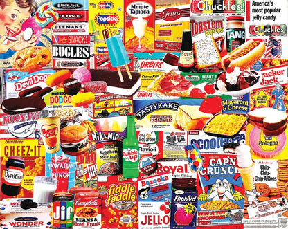 Set of 4: Artist Charlie Girard - Favorite Foods Bundle 1000 piece