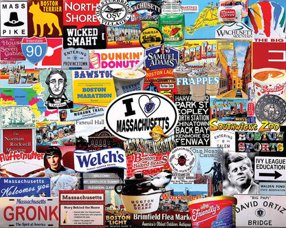 I Love Massachusetts (1408pz) - 1000 Piece Jigsaw Puzzle
