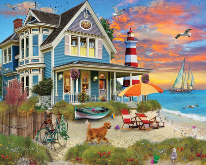 Set of 4: Artist David Maclean - Coastal Retreats Bundle 1000 piece