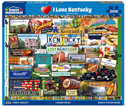I Love Kentucky (2011pz) - 1000 Piece Jigsaw Puzzle